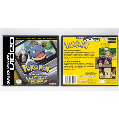 GBA Video: Pokemon Beach Blank-out Blastoise & Go West Young Meowth